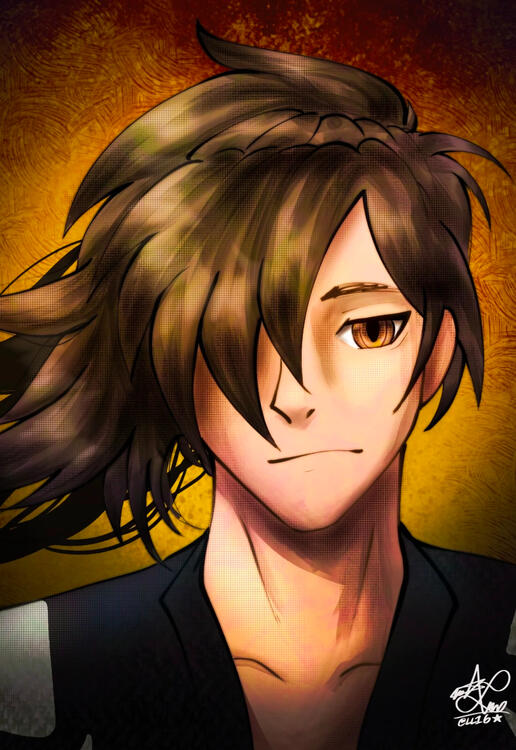 Hyakimaru from Dororo (2019) anime made with a brush and render style that is adjusted to rhe anime itself.